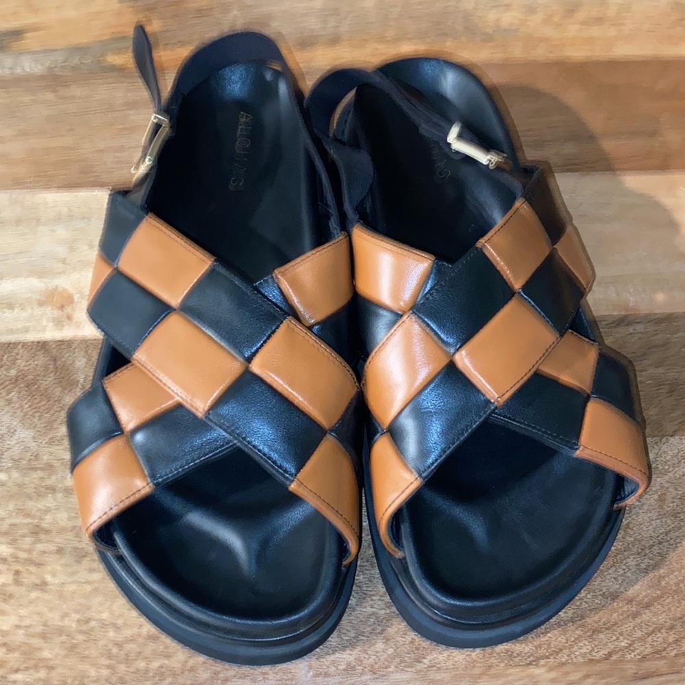 Alohas Marshmallow Scacchi brown and black sandals
